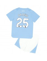 Manchester City Manuel Akanji #25 Domácí dres pro děti 2023-24 Krátký Rukáv (+ trenýrky)